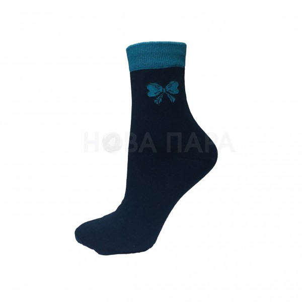 шкарпетки жіночі з бантом під бортом бавовна+акрил 190